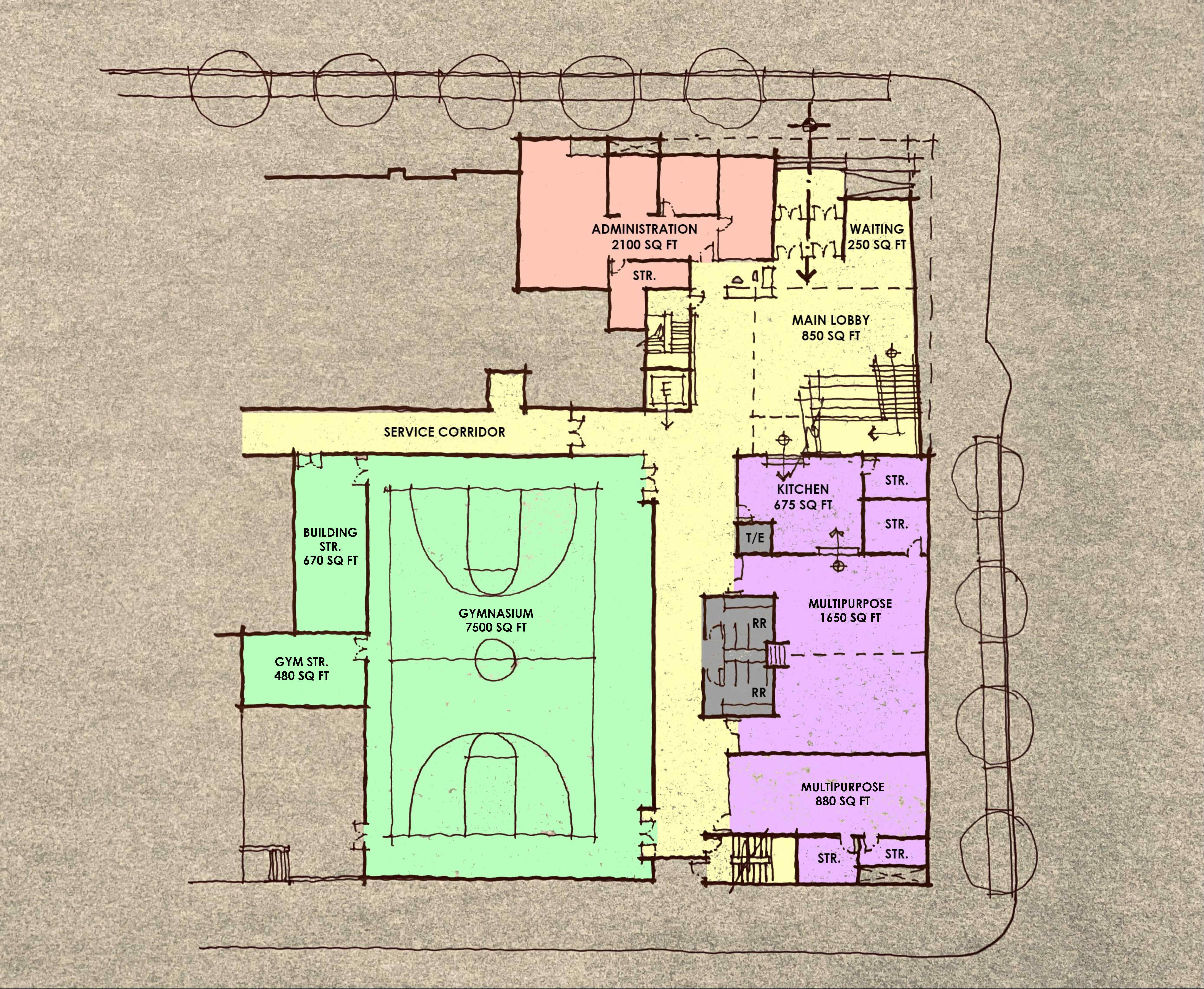 Community Center In Tysons at The Exchange At Spring Hill Station rooftop-bar-floor-plan